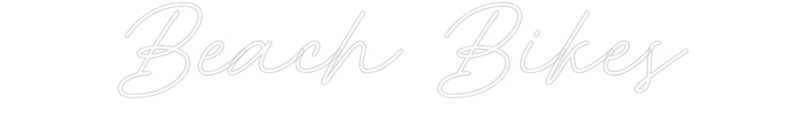 Néon personnalisé: Beach Bikes