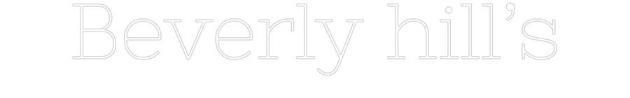 Néon personnalisé: Beverly hill’s