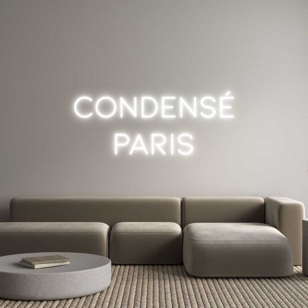 Néon personnalisé: Condensé
paris