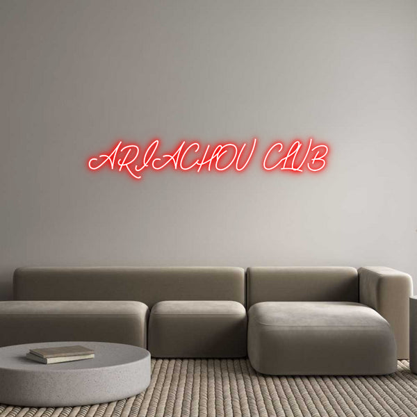 Néon personnalisé: ARIACHOU CLUB