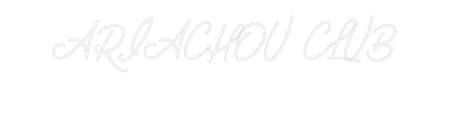 Néon personnalisé: ARIACHOU CLUB