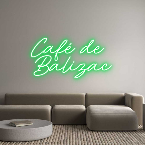 Néon personnalisé: Café de 
Bal...