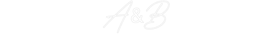 Néon personnalisé: A&B