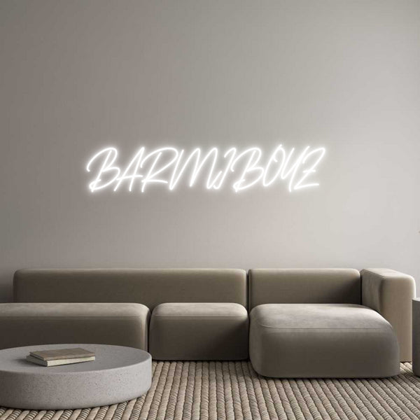 Néon personnalisé: BARMIBOYZ