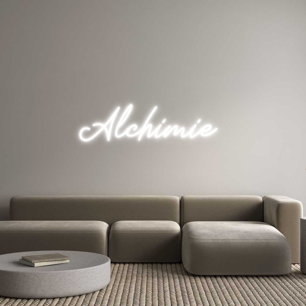 Néon personnalisé: Alchimie