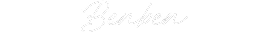 Néon personnalisé: Benben