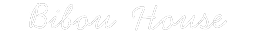 Néon personnalisé: Bibou House