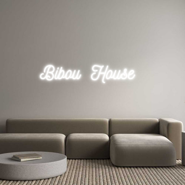 Néon personnalisé: Bibou House