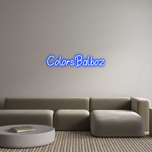 Néon personnalisé: ColorsBalboz