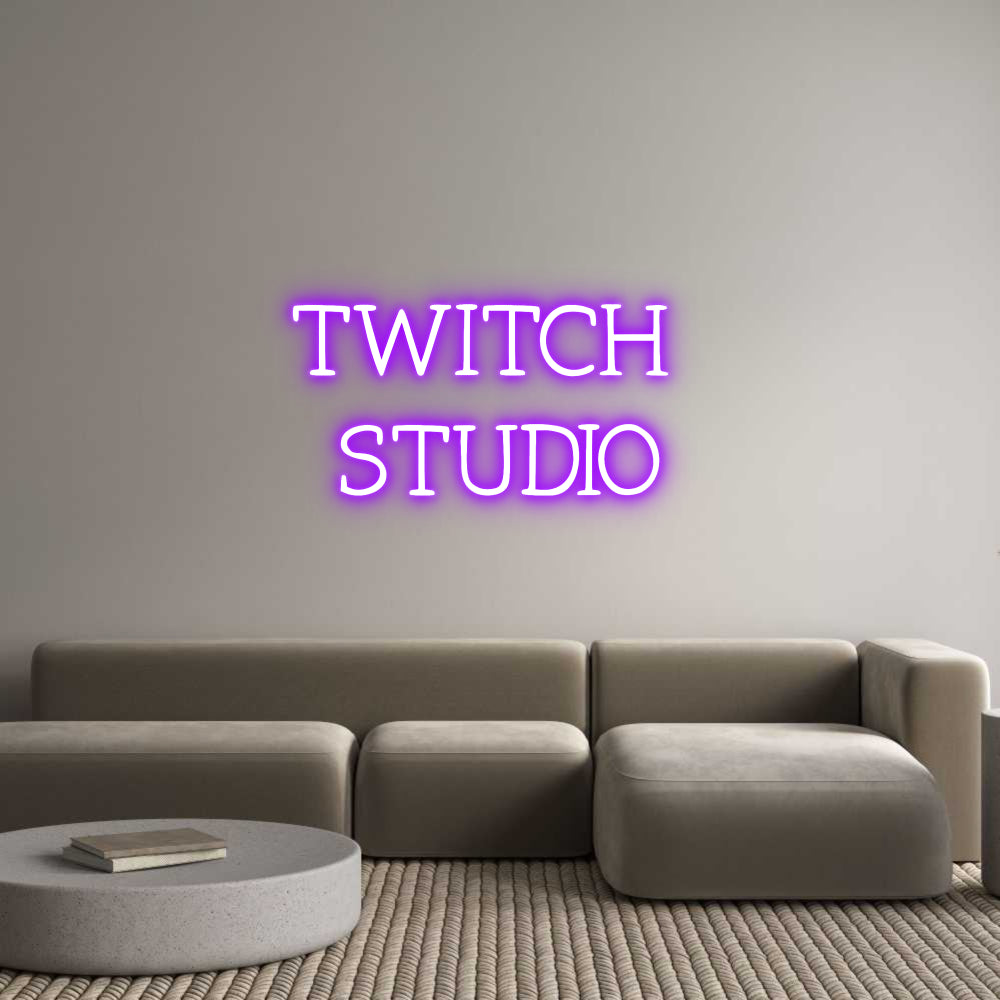 Néon personnalisé: TWITCH 
STUDIO