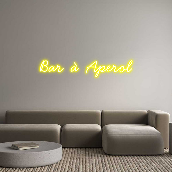 Néon personnalisé: Bar à Aperol