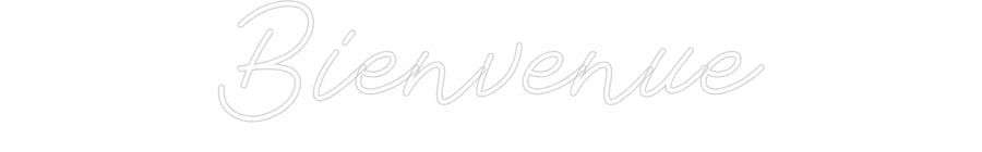 Néon personnalisé: Bienvenue