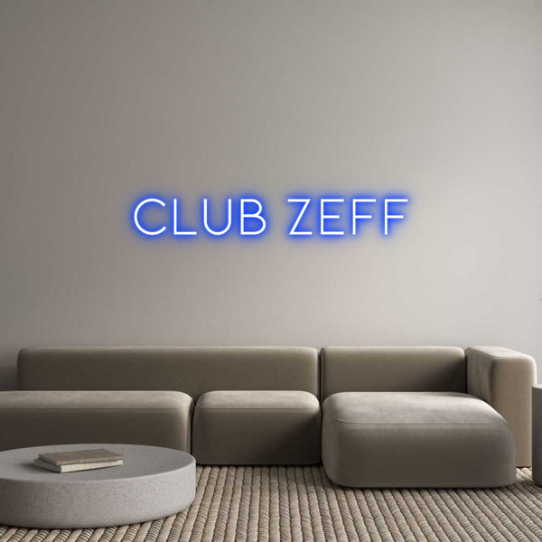 Néon personnalisé: Club Zeff