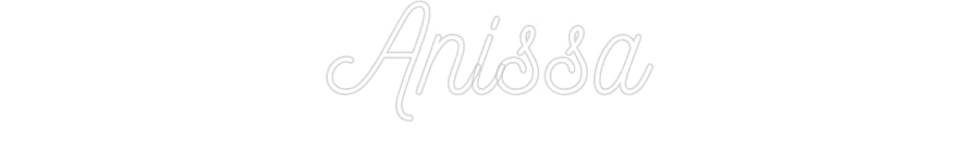 Néon personnalisé: Anissa