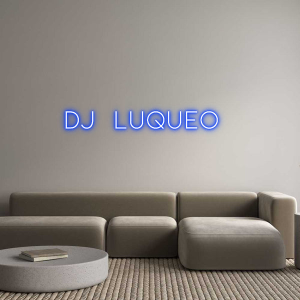 Néon personnalisé: DJ LUQUEO