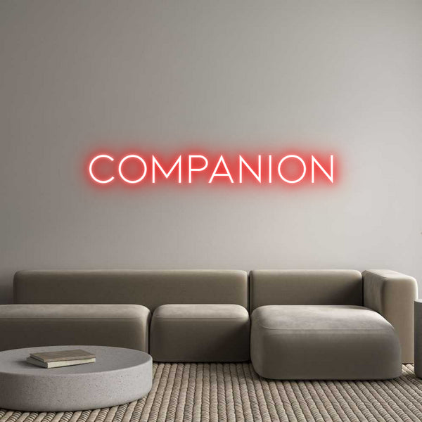 Néon personnalisé: COMPANION