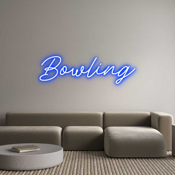 Néon personnalisé: Bowling