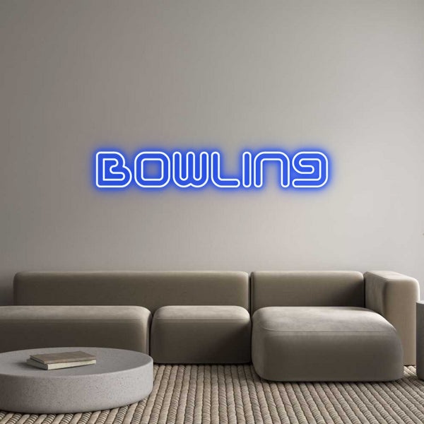 Néon personnalisé: Bowling