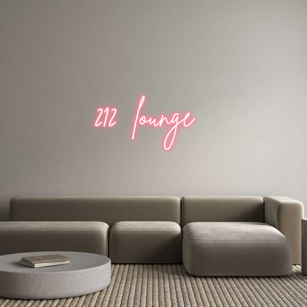 Néon personnalisé: 212 lounge