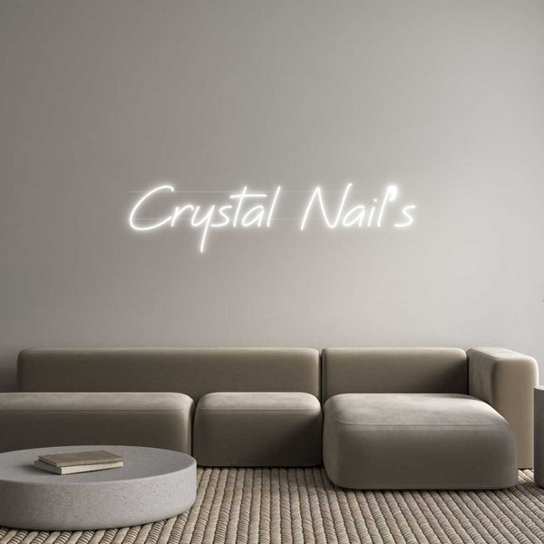 Néon personnalisé: Crystal Nail’s