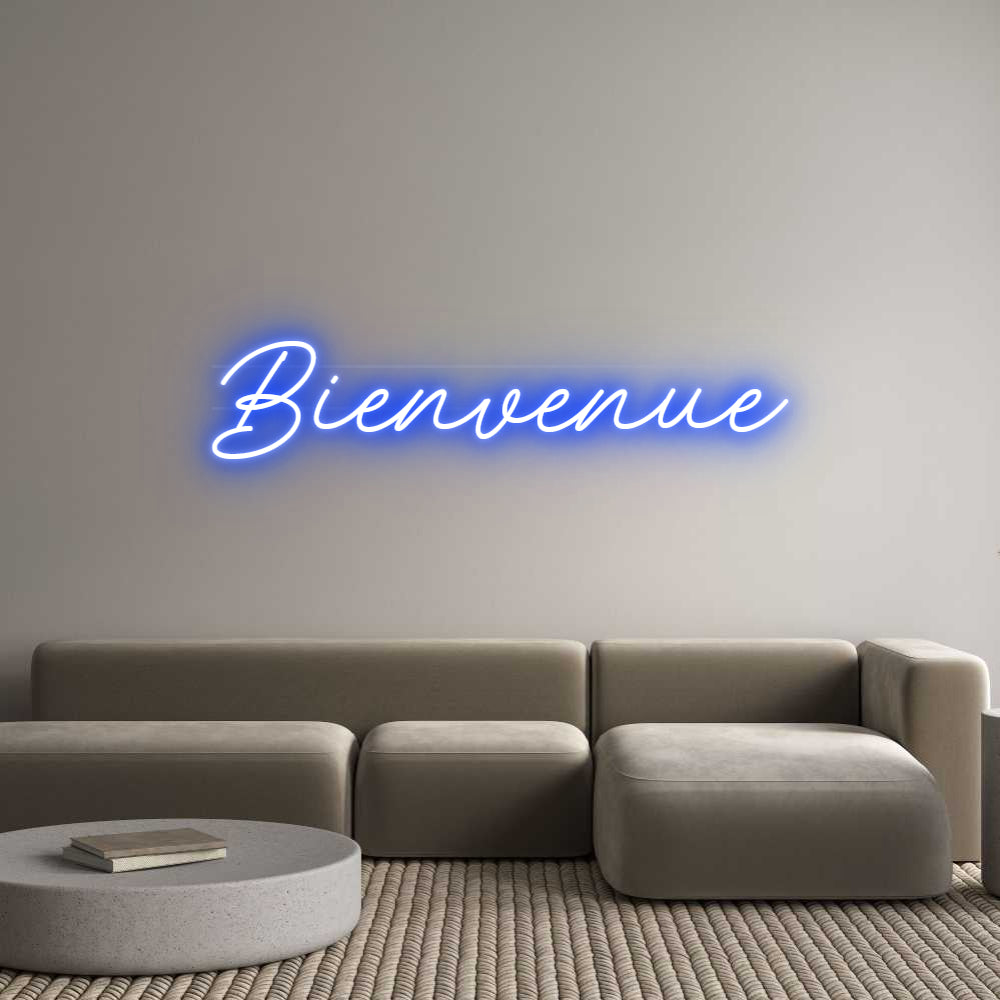 Néon personnalisé: Bienvenue