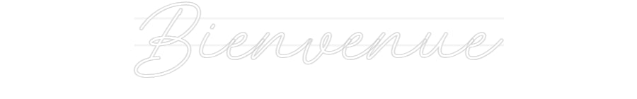 Néon personnalisé: Bienvenue