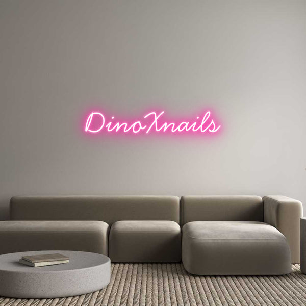 Néon personnalisé: DinoXnails