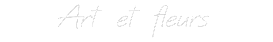 Néon personnalisé: Art et fleurs