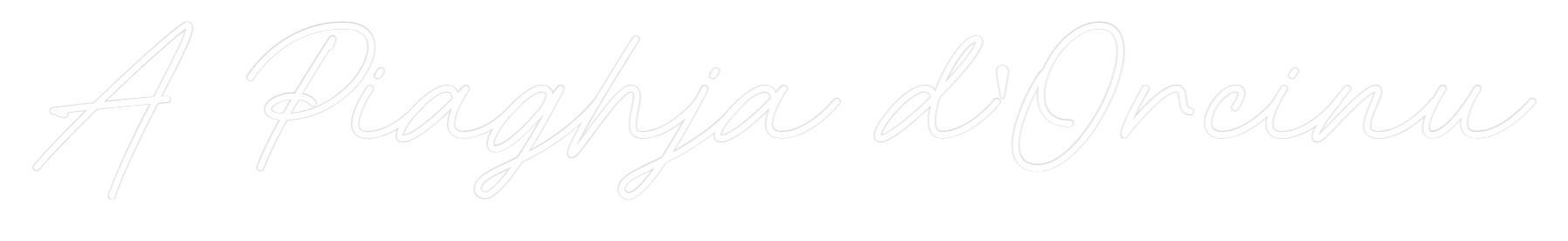 Néon personnalisé: A Piaghja d'O...