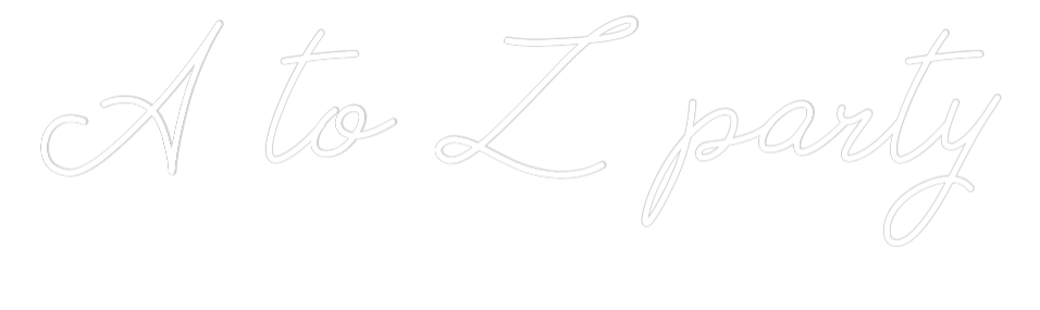 Néon personnalisé: A to Z party