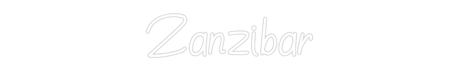 Néon personnalisé: Zanzibar