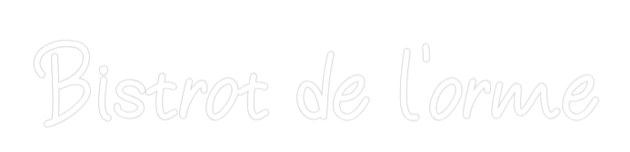 Néon personnalisé: Bistrot de l'...