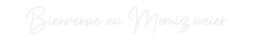 Néon personnalisé: Bienvenue au ...