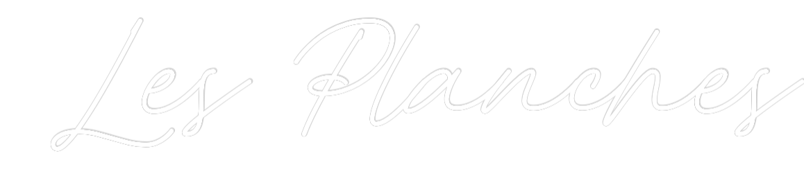 Néon personnalisé:  Les Planches