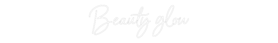 Néon personnalisé: Beauty glow