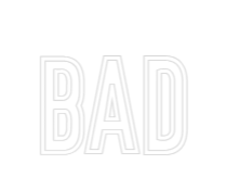 Néon personnalisé: BAD