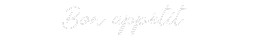 Néon personnalisé: Bon appétit