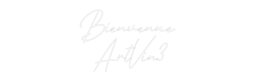 Néon personnalisé: Bienvenue 
A...
