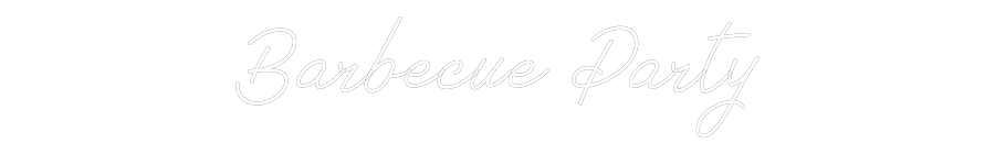 Néon personnalisé: Barbecue Party