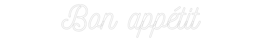 Néon personnalisé: Bon appétit