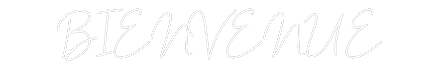 Néon personnalisé: BIENVENUE