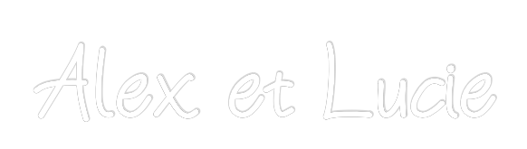 Néon personnalisé: Alex et Lucie