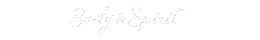 Néon personnalisé: Body&Spirit