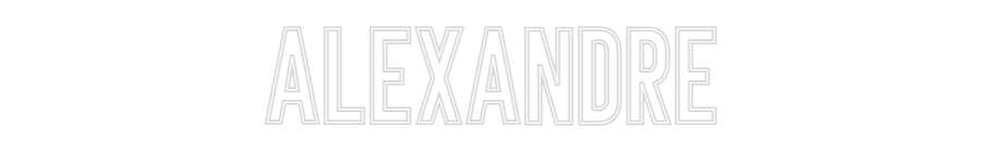 Néon personnalisé: ALEXANDRE