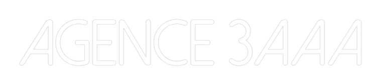Néon personnalisé: AGENCE 3AAA