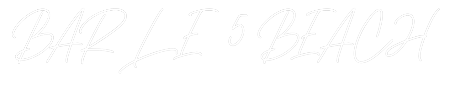 Néon personnalisé: BAR LE 5 BEACH