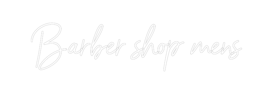 Néon personnalisé: 
Barber shop...