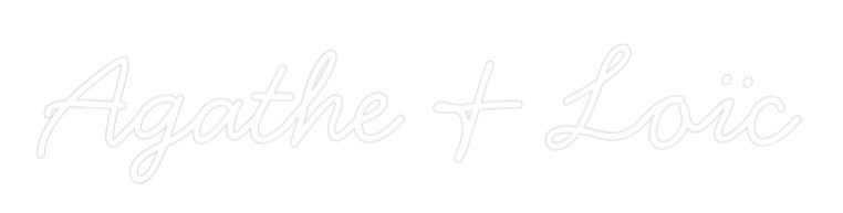 Néon personnalisé: Agathe & Loïc