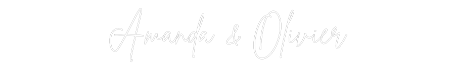 Néon personnalisé: Amanda & Oliv...