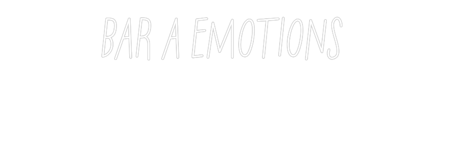 Néon personnalisé: BAR A ÉMOTION...